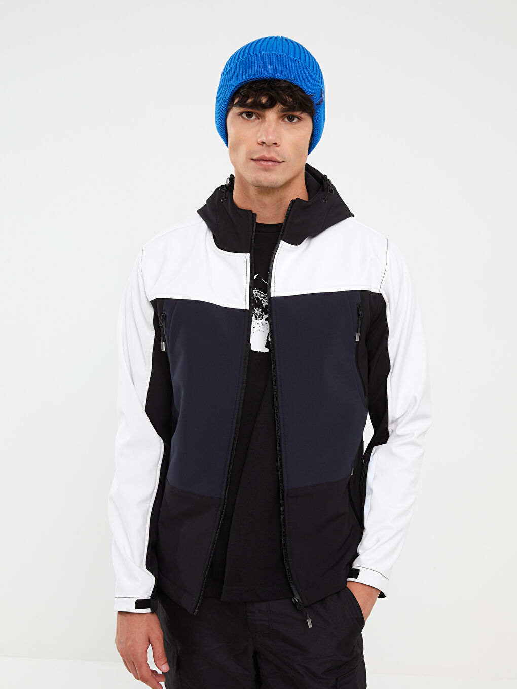 Standart Kalıp Kapüşonlu Erkek Yağmurluk-1