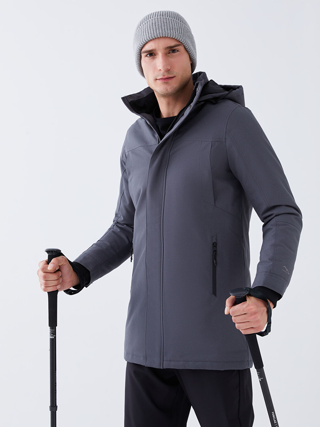 Standard Fit Hooded Men's Coat