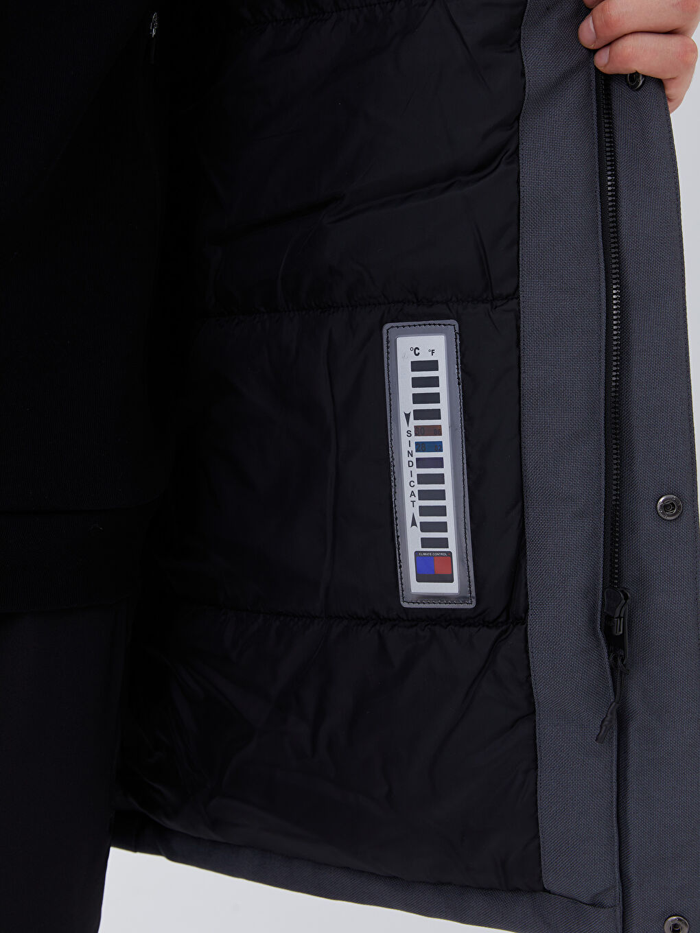 Standard Fit Hooded Men's Coat-6