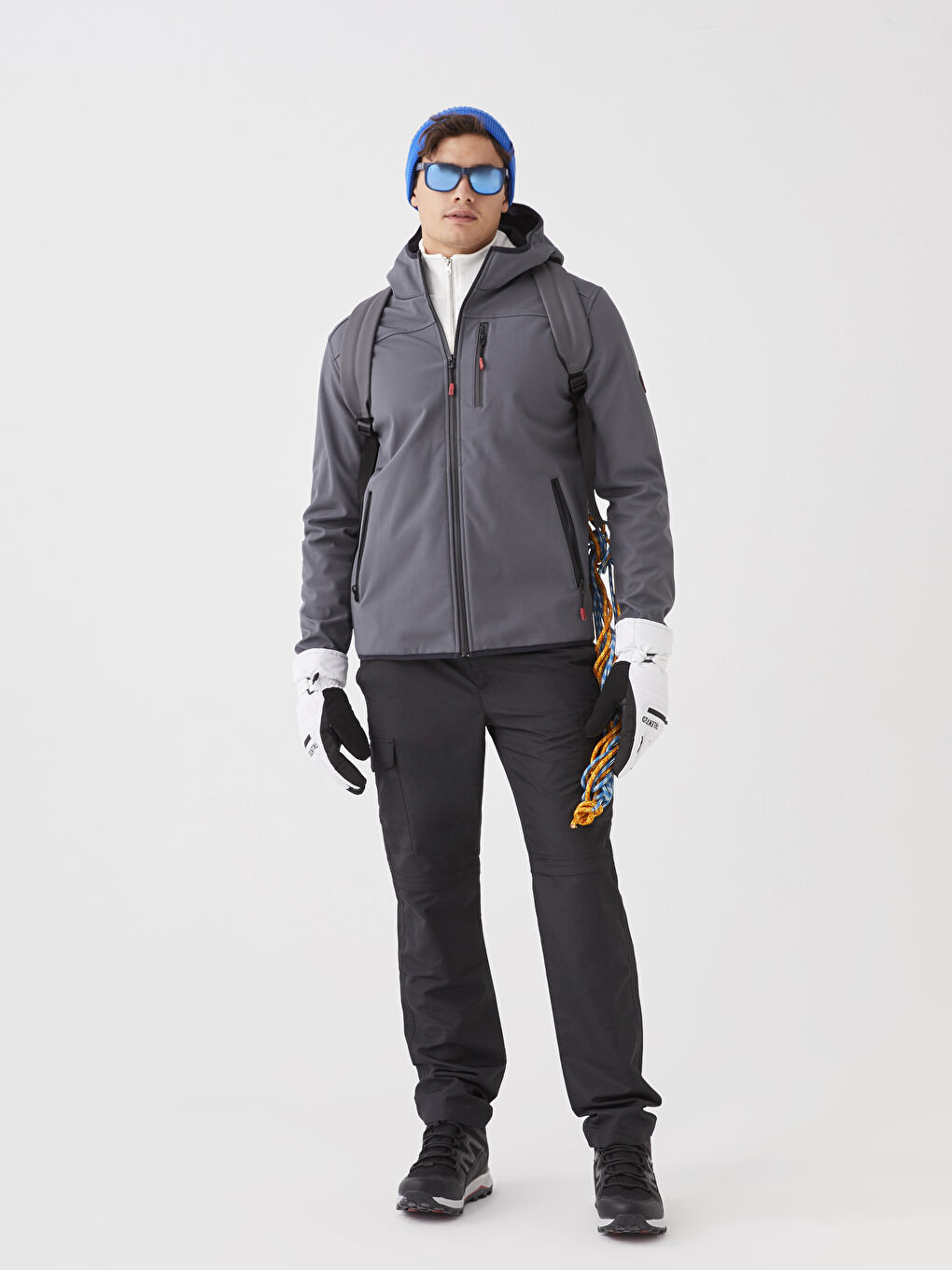 Regular Fit Hooded Men's Raincoat-4