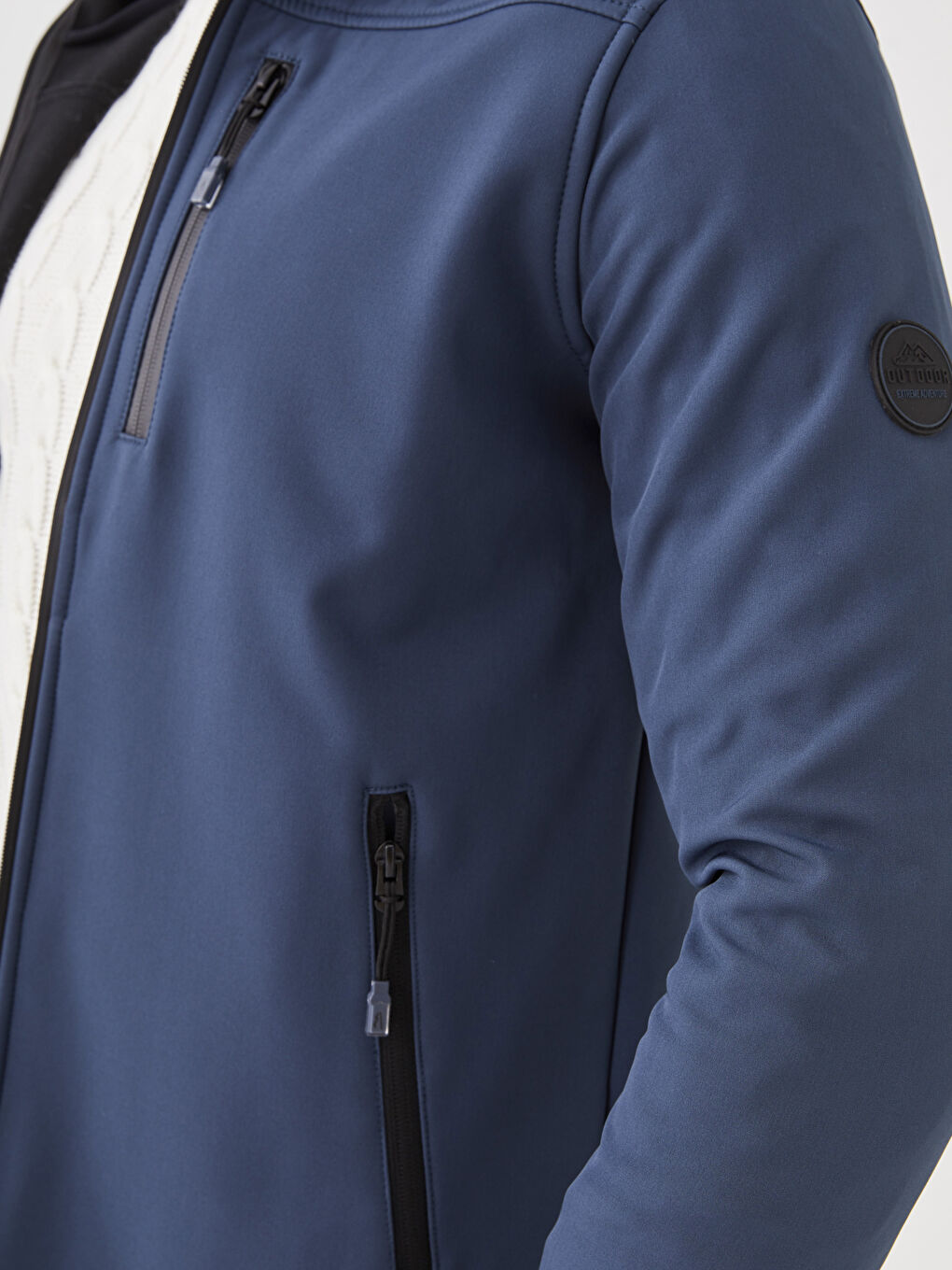 Ерлерге арналған стандартты пішім капюшонды жаңбырға арналған күрте-4