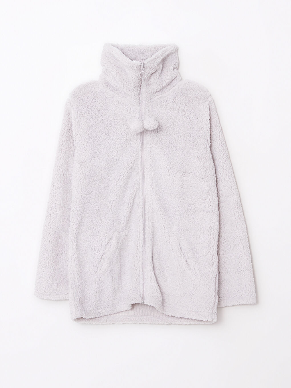 Rollkragen Regulär Langarm Pyjama-Oberteil für Damen-5