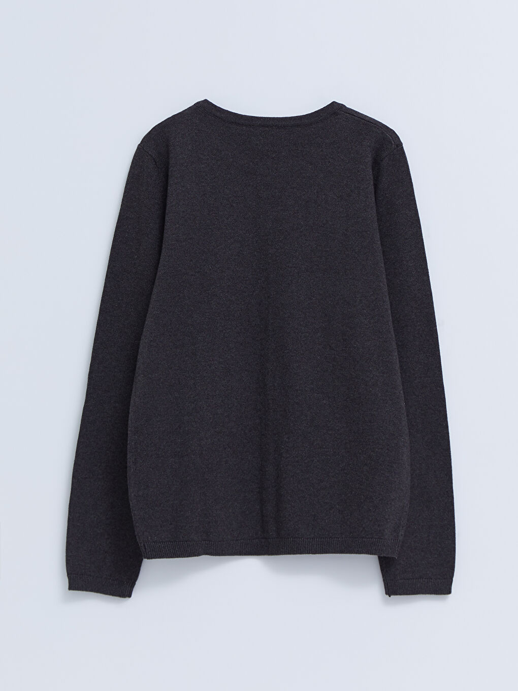 LCW Kids Rundhalsausschnitt Basic Langarm Strickjacke für Mädchen -W21115Z4-D3A