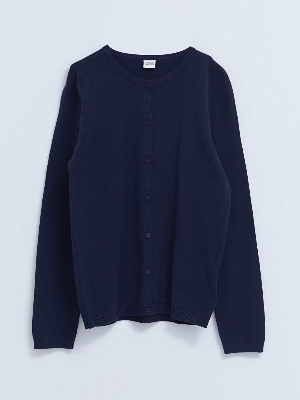 Cardigan en Tricot à Manches Longues Basique pour Filles Col Rond