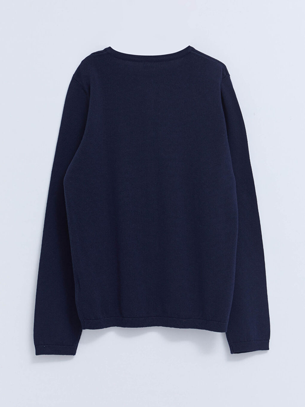 Cardigan en Tricot à Manches Longues Basique pour Filles Col Rond-1