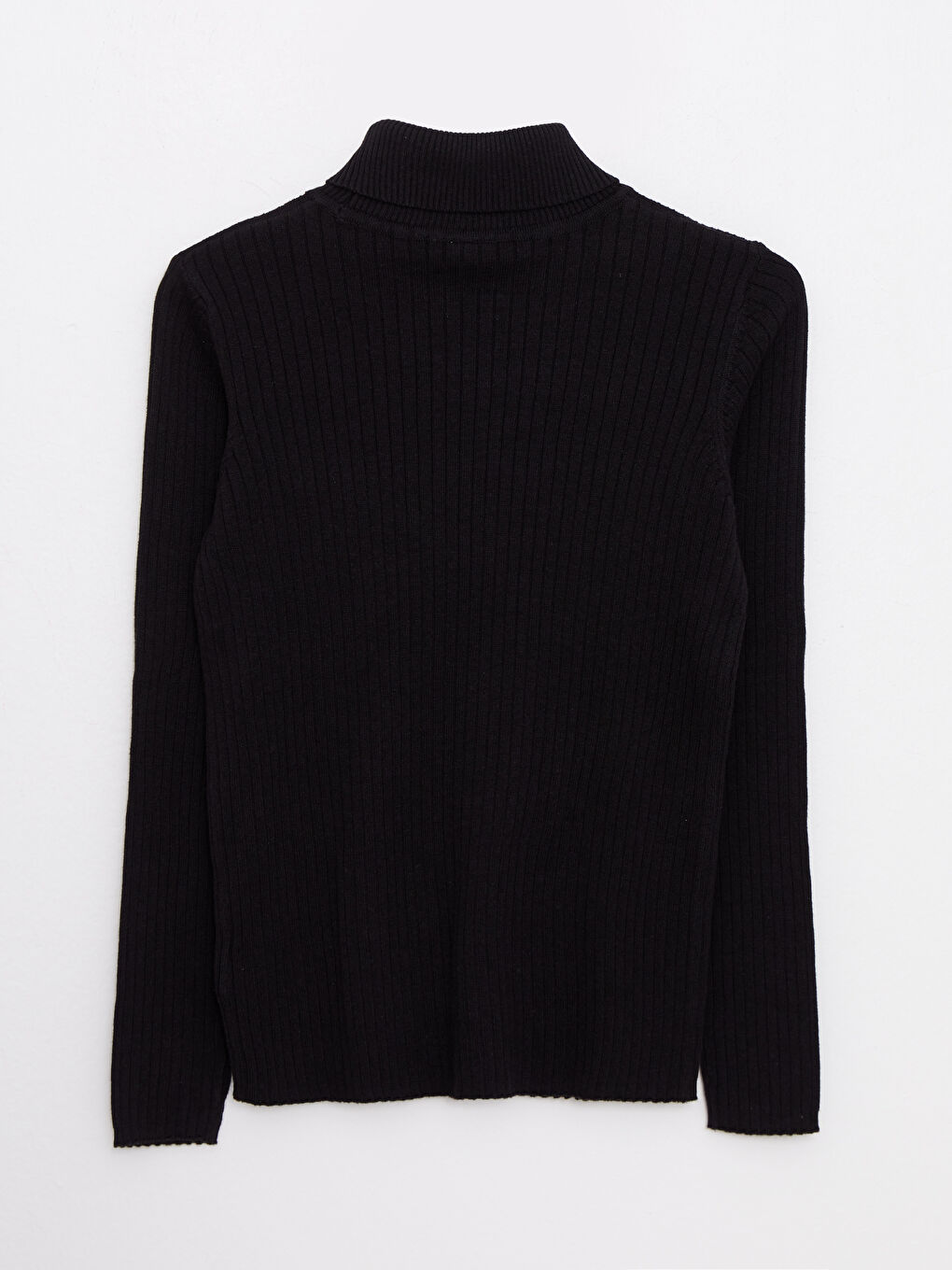 Қыздарға арналған биік жағалы ұзын жең трикотаж жемпір-1