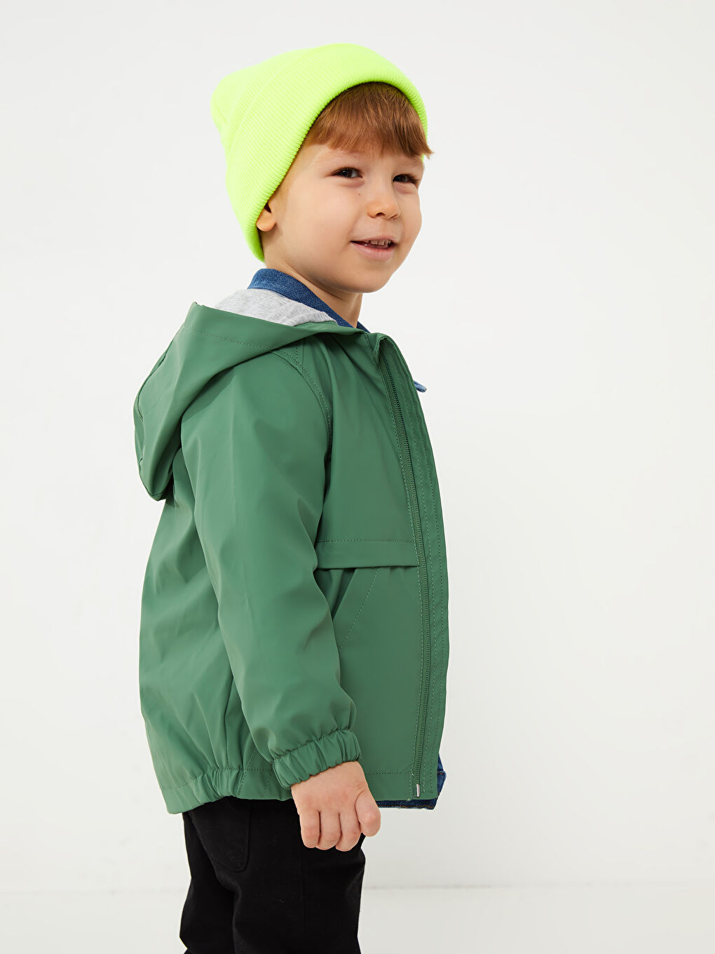 Hooded Long Sleeve Basic Baby Boy Coat-1