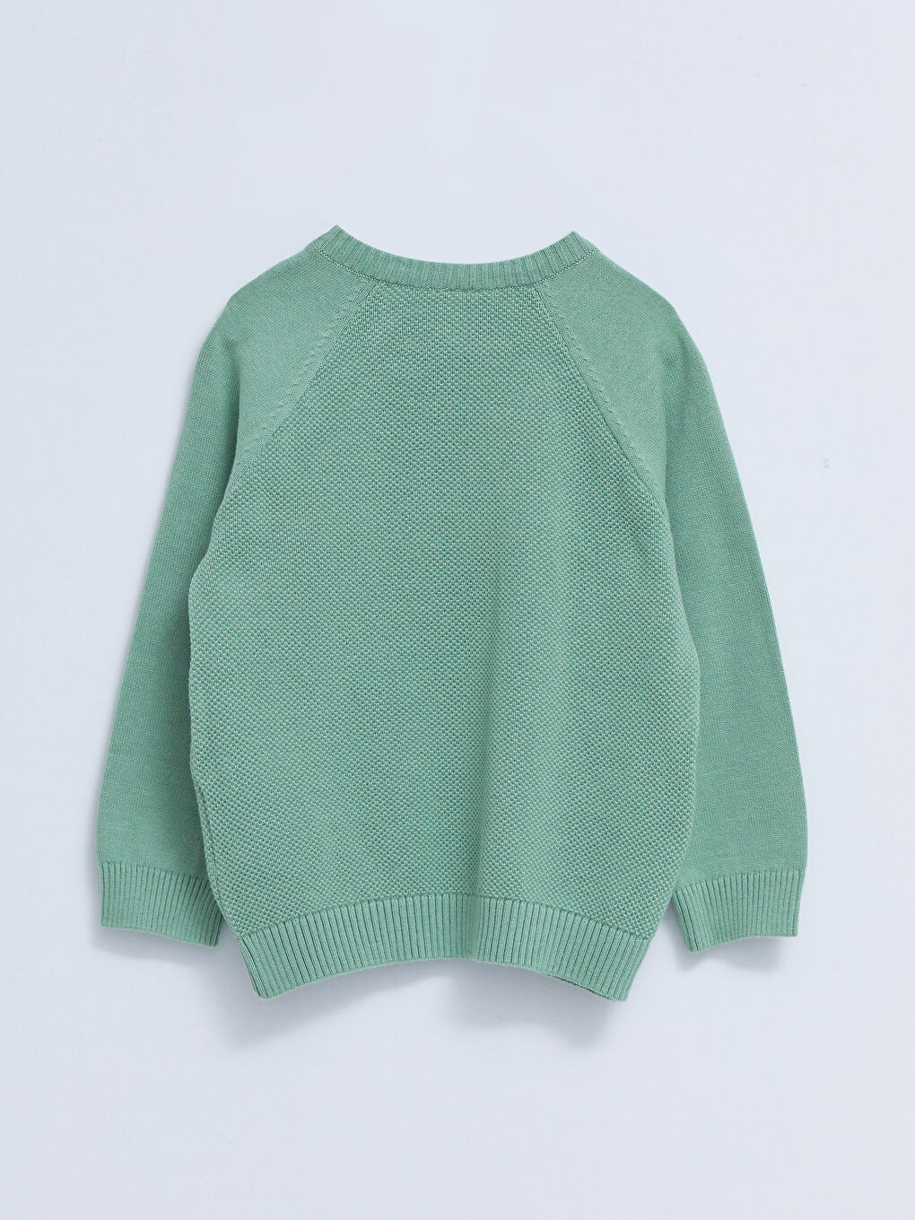 LCW baby Crew Neck Self Patterned Baby Boy Knitwear Sweater -W21143Z1-GDK