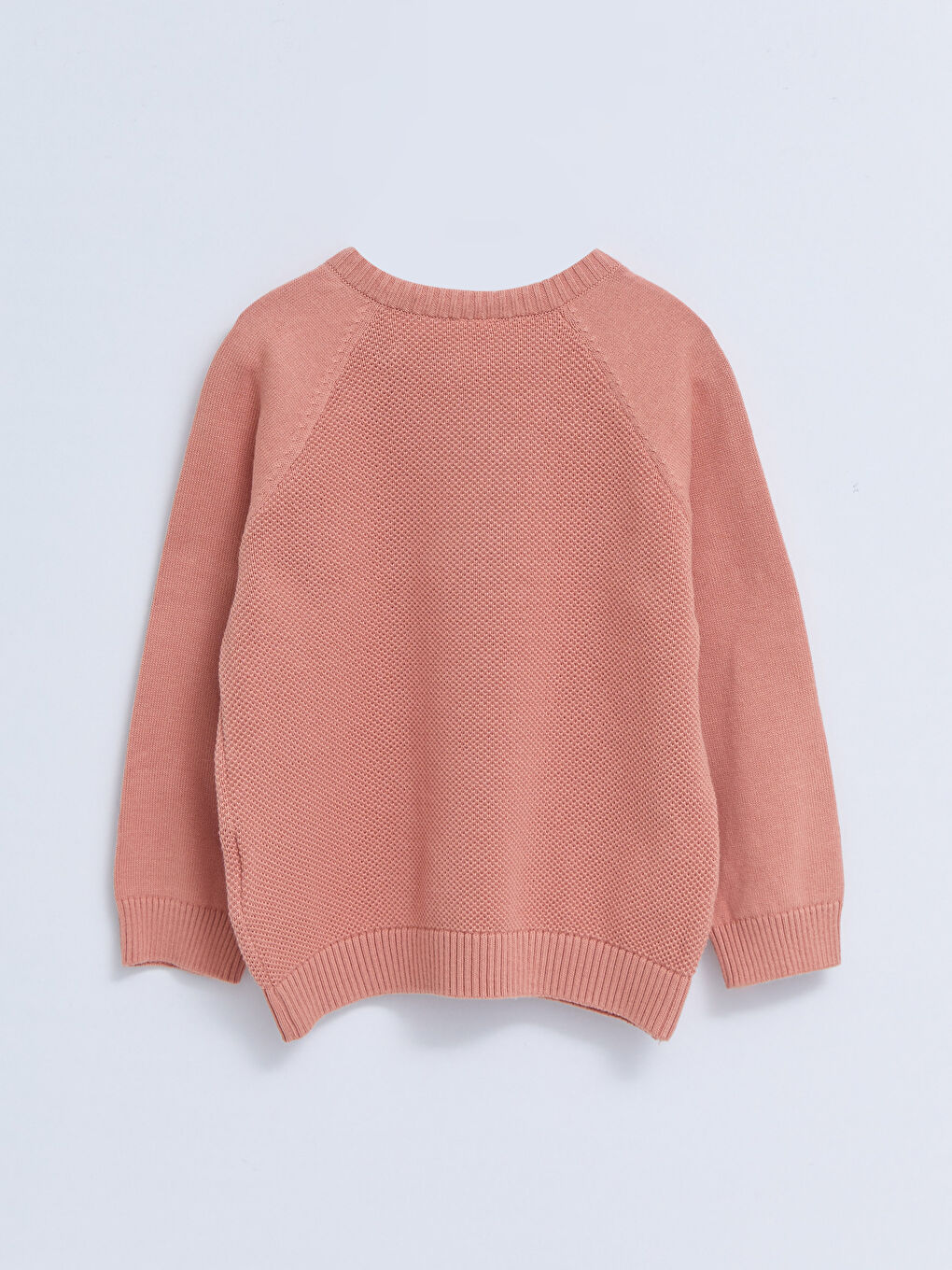 Светр трикотажний для хлопчика з круглим вирізом горловини, з візерунком-1