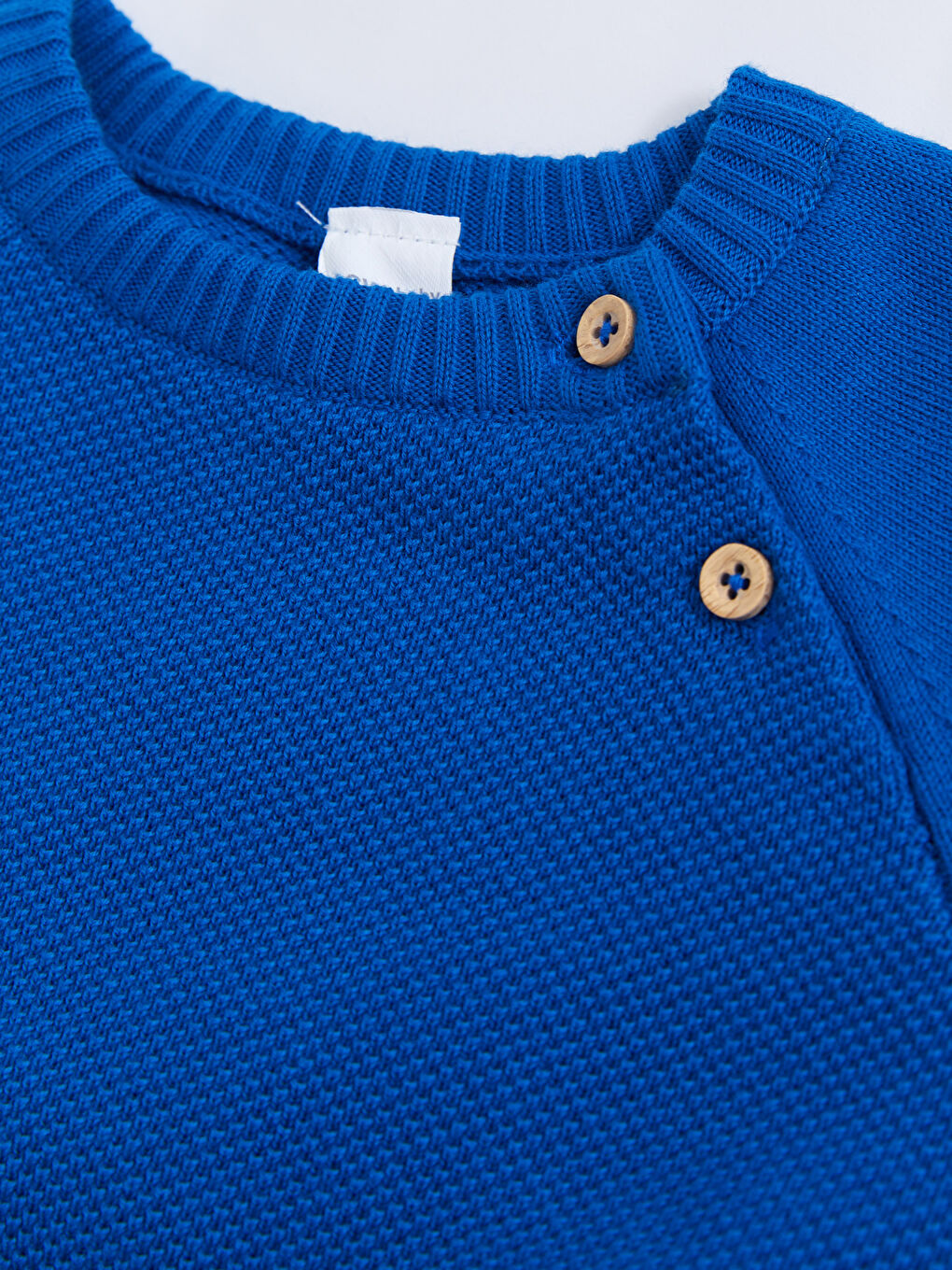 LCW baby Crew Neck Self Patterned Baby Boy Knitwear Sweater -W21143Z1-JVH