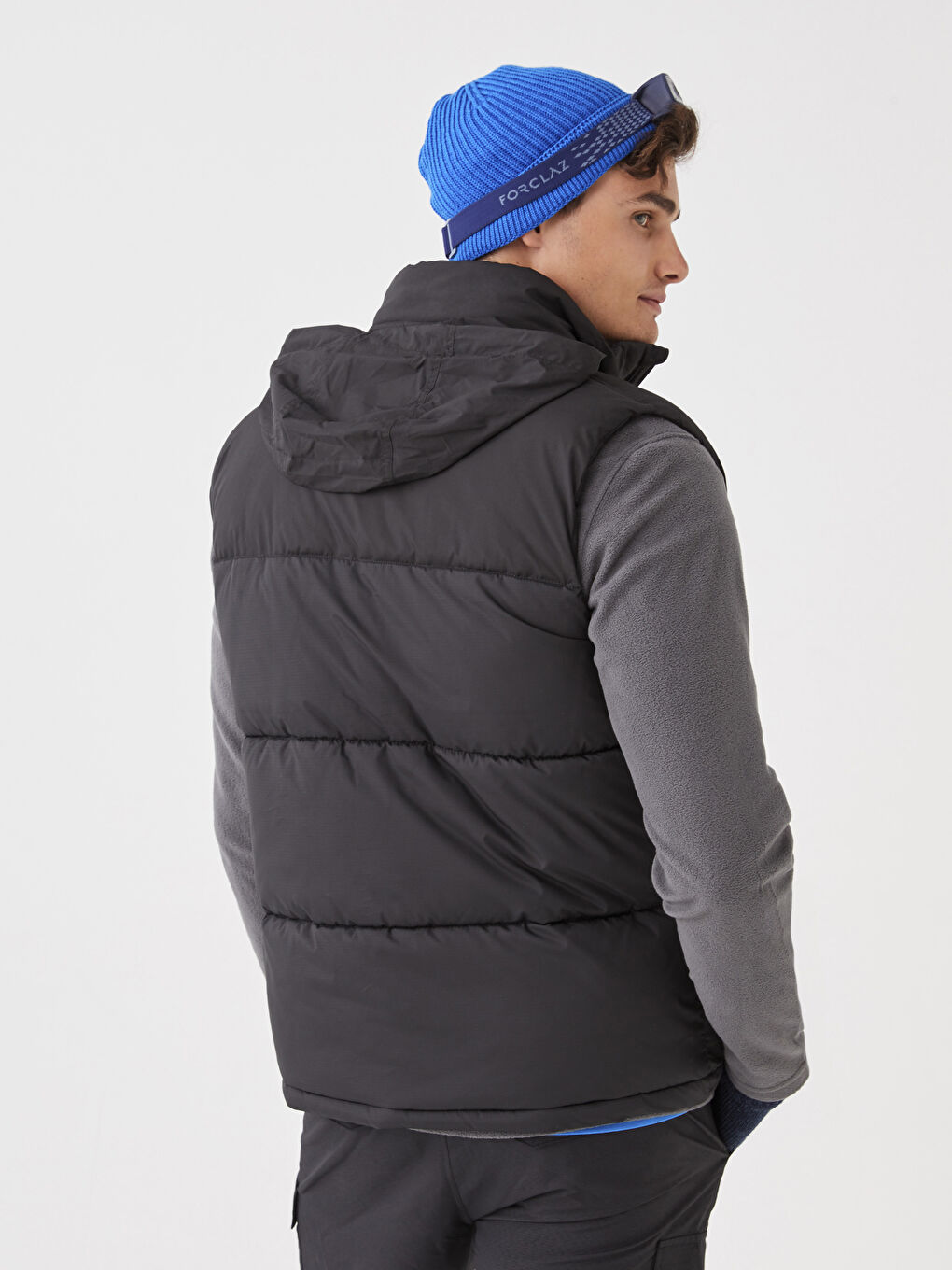 Standard Fit Funnel Neck Men's Puffer Gilet-5