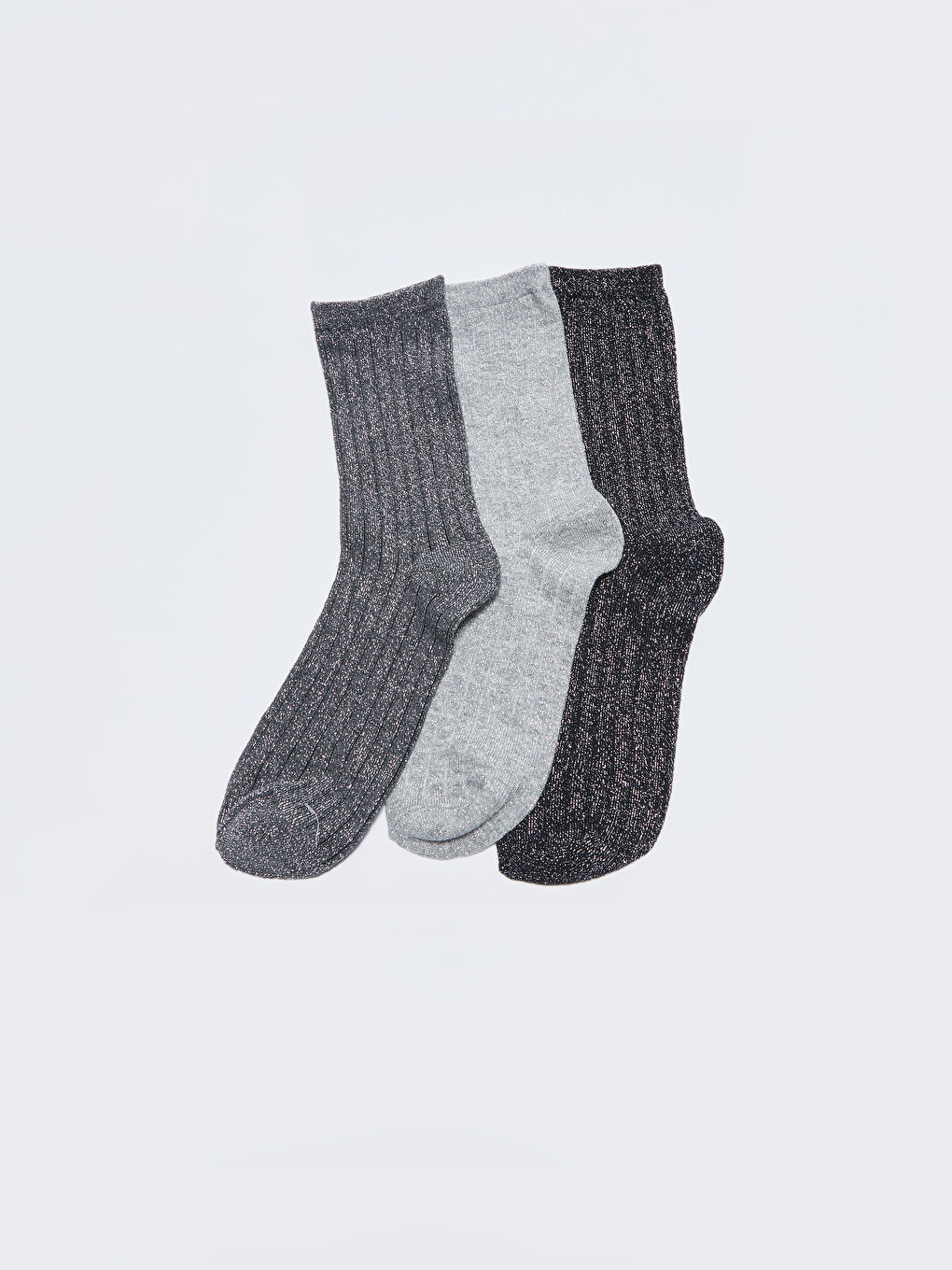 LCW DREAM Chaussettes Socquettes Détail Scintillant pour Femmes 3 Pièces -W21153Z8-J0F