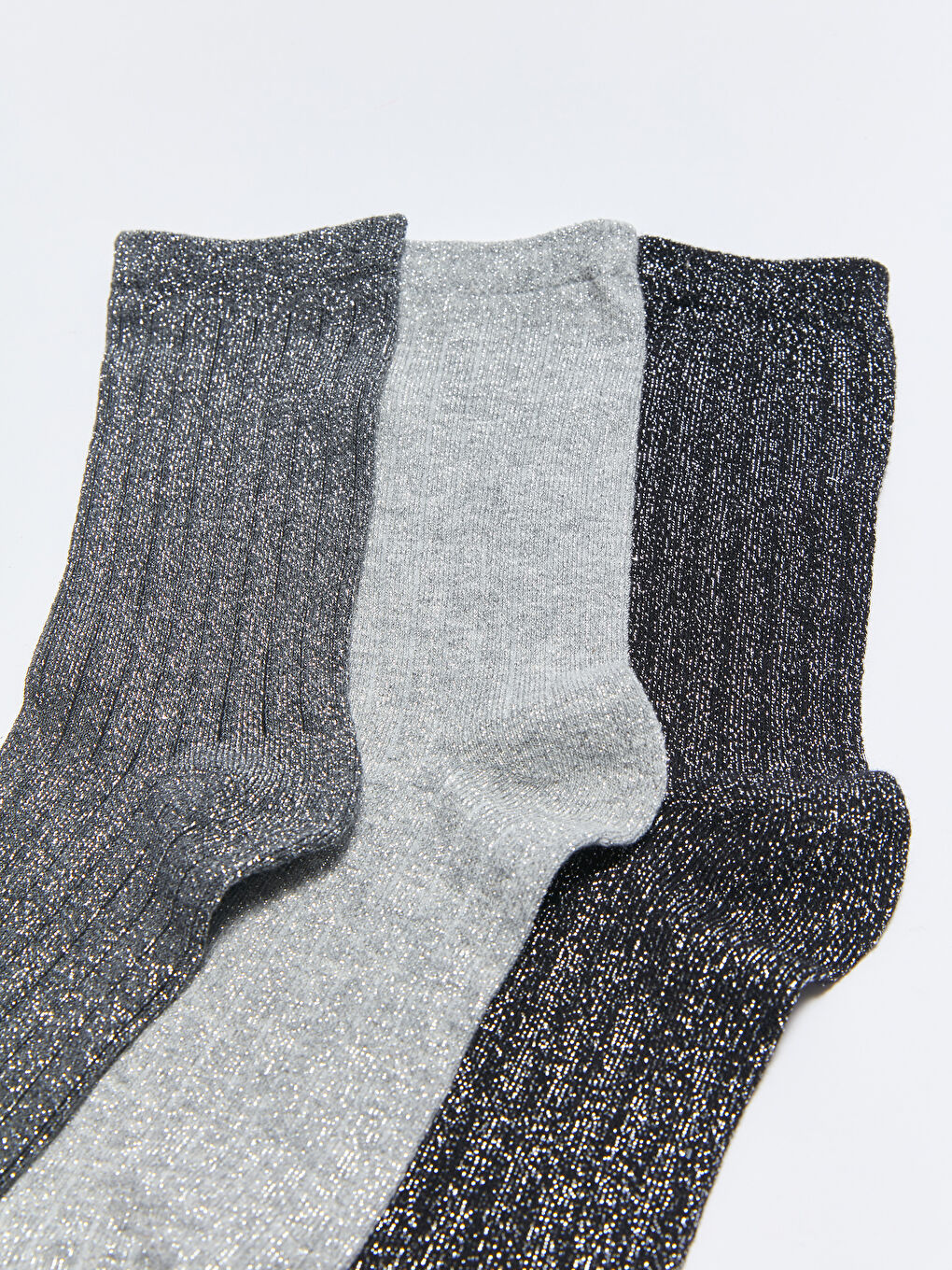 LCW DREAM Chaussettes Socquettes Détail Scintillant pour Femmes 3 Pièces -W21153Z8-J0F