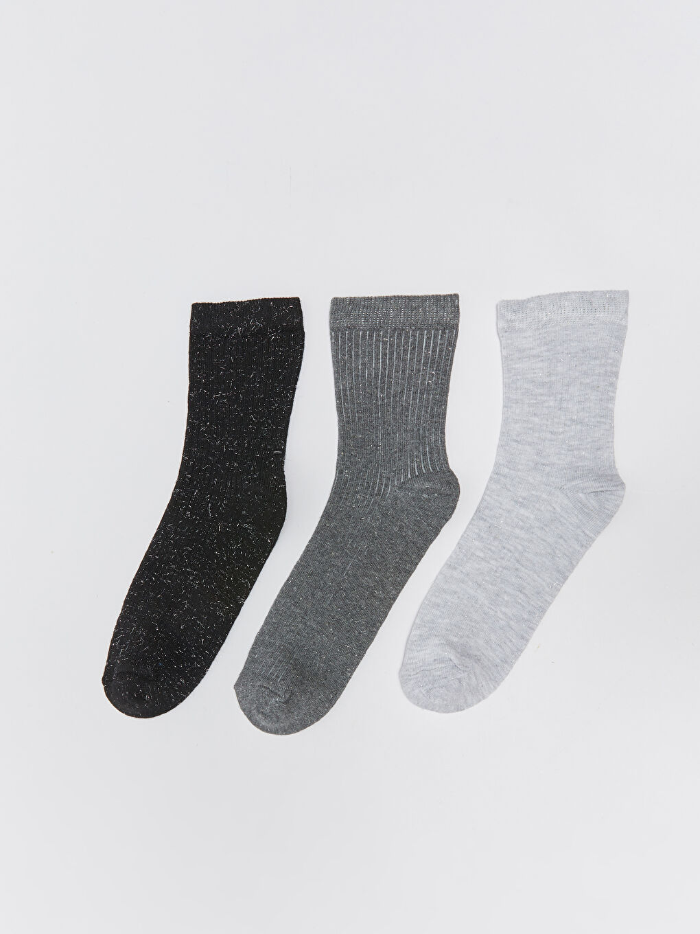 LCW DREAM Chaussettes Socquettes Détail Scintillant pour Femmes 3 Pièces -W21153Z8-J0F
