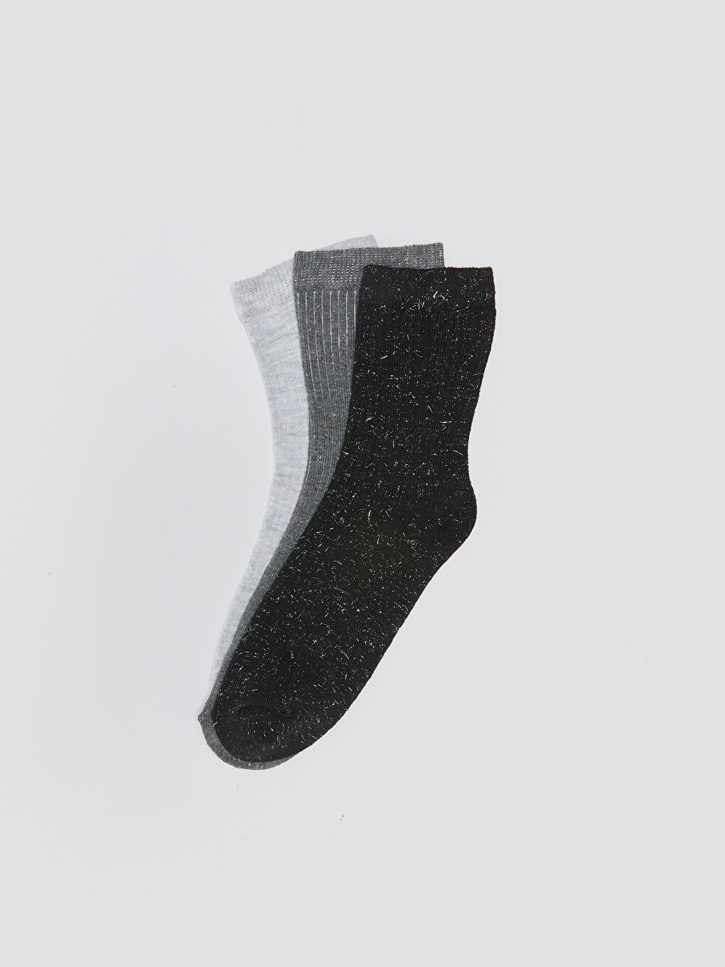 LCW DREAM Chaussettes Socquettes Détail Scintillant pour Femmes 3 Pièces -W21153Z8-J0F