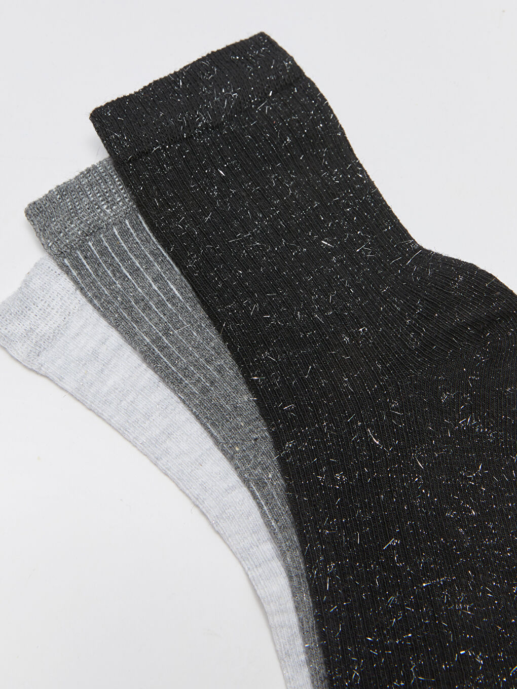 LCW DREAM Chaussettes Socquettes Détail Scintillant pour Femmes 3 Pièces -W21153Z8-J0F