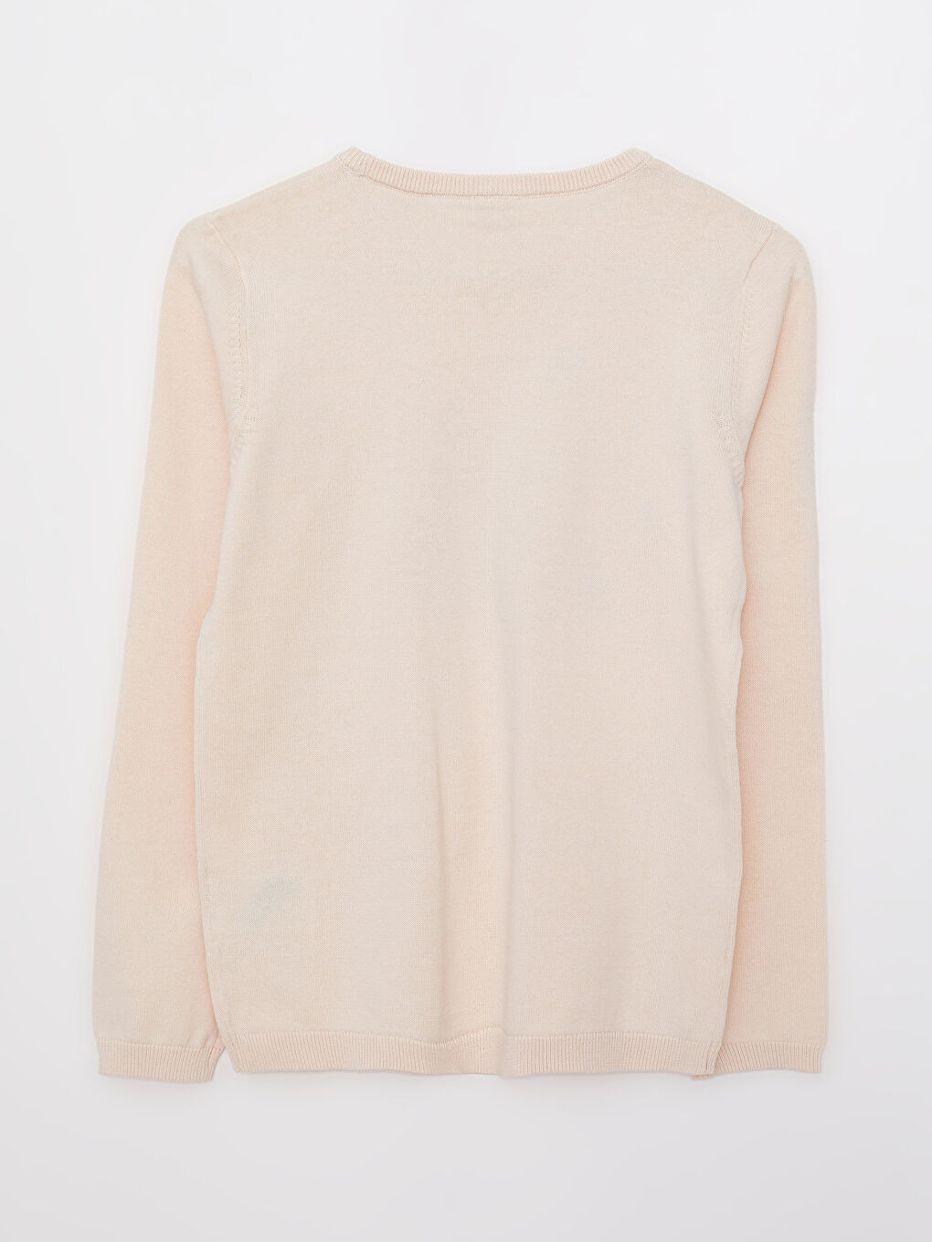 LCW Kids Crew Neck Patterned Long Sleeve Girls' Knitwear Sweater -W21162Z4-FTS