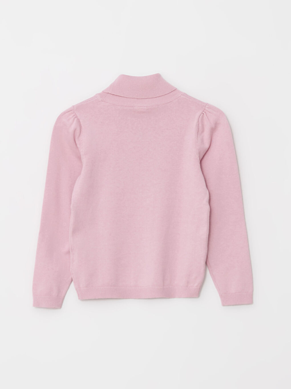 Turtleneck Sequined Long Sleeve Girl Tricot Sweater-1