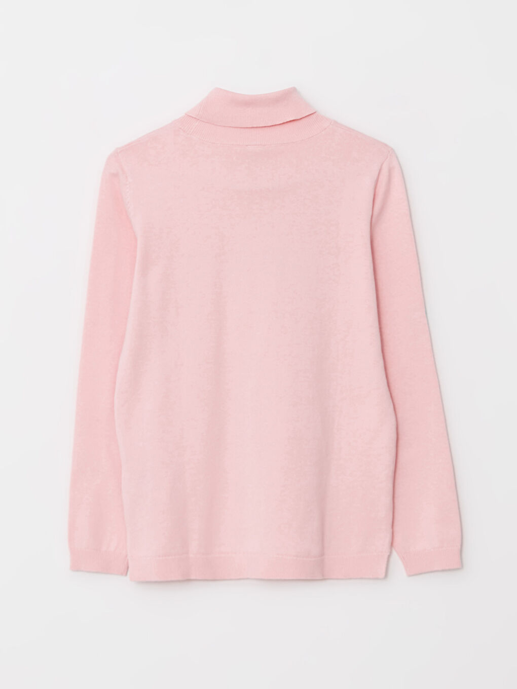 Жоғары жағалы кестеленген ұзын жеңді қыздарға арналған трикотаж жемпір-1