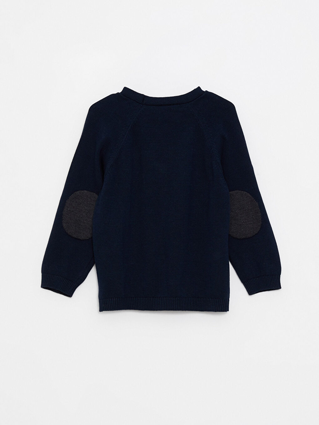 Lacivert V Yaka Uzun Kollu Basic Erkek Bebek Triko Hırka-1