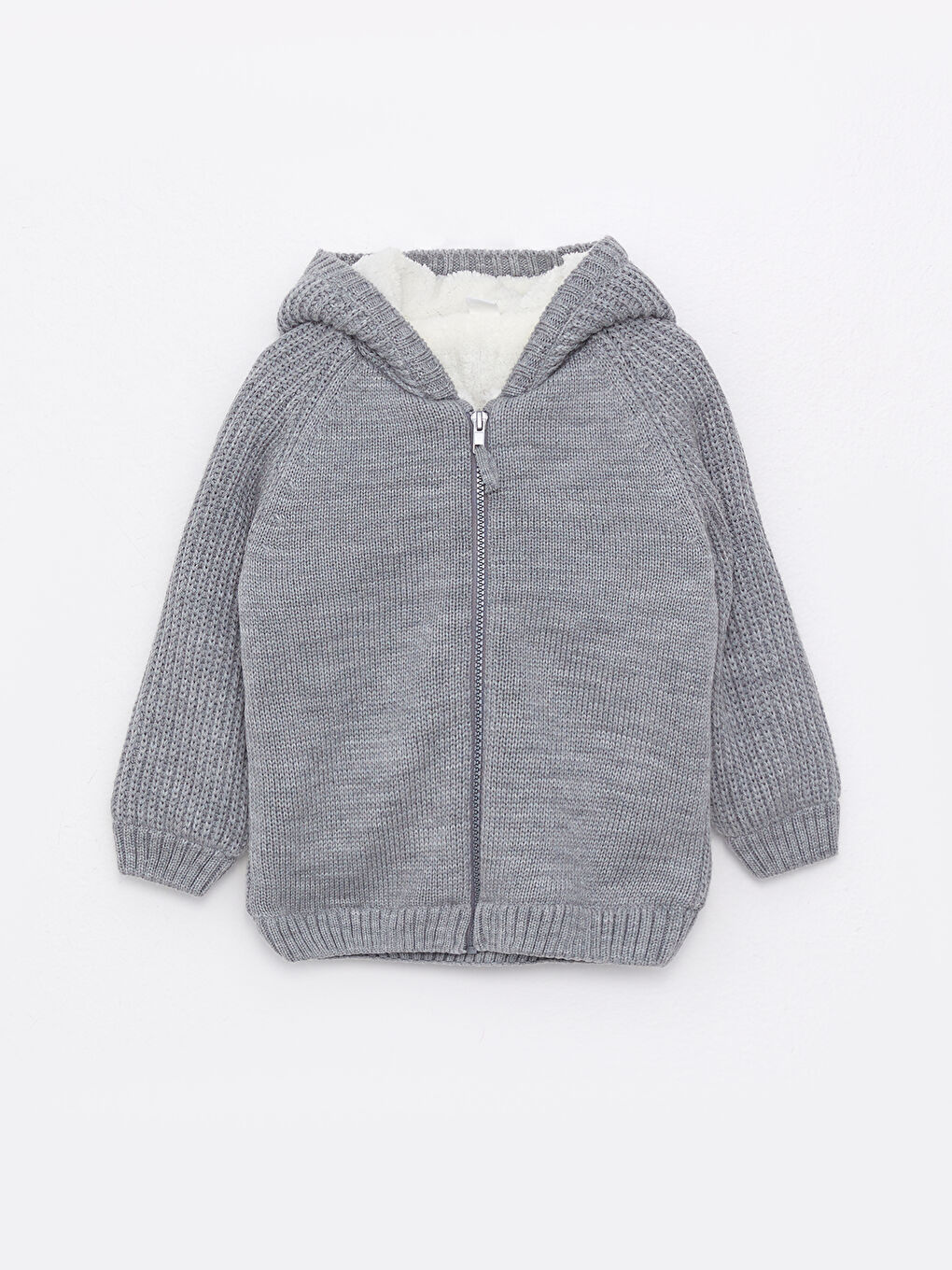 Кардиган с капюшоном и длинным рукавом из трикотажа для малыша мальчика