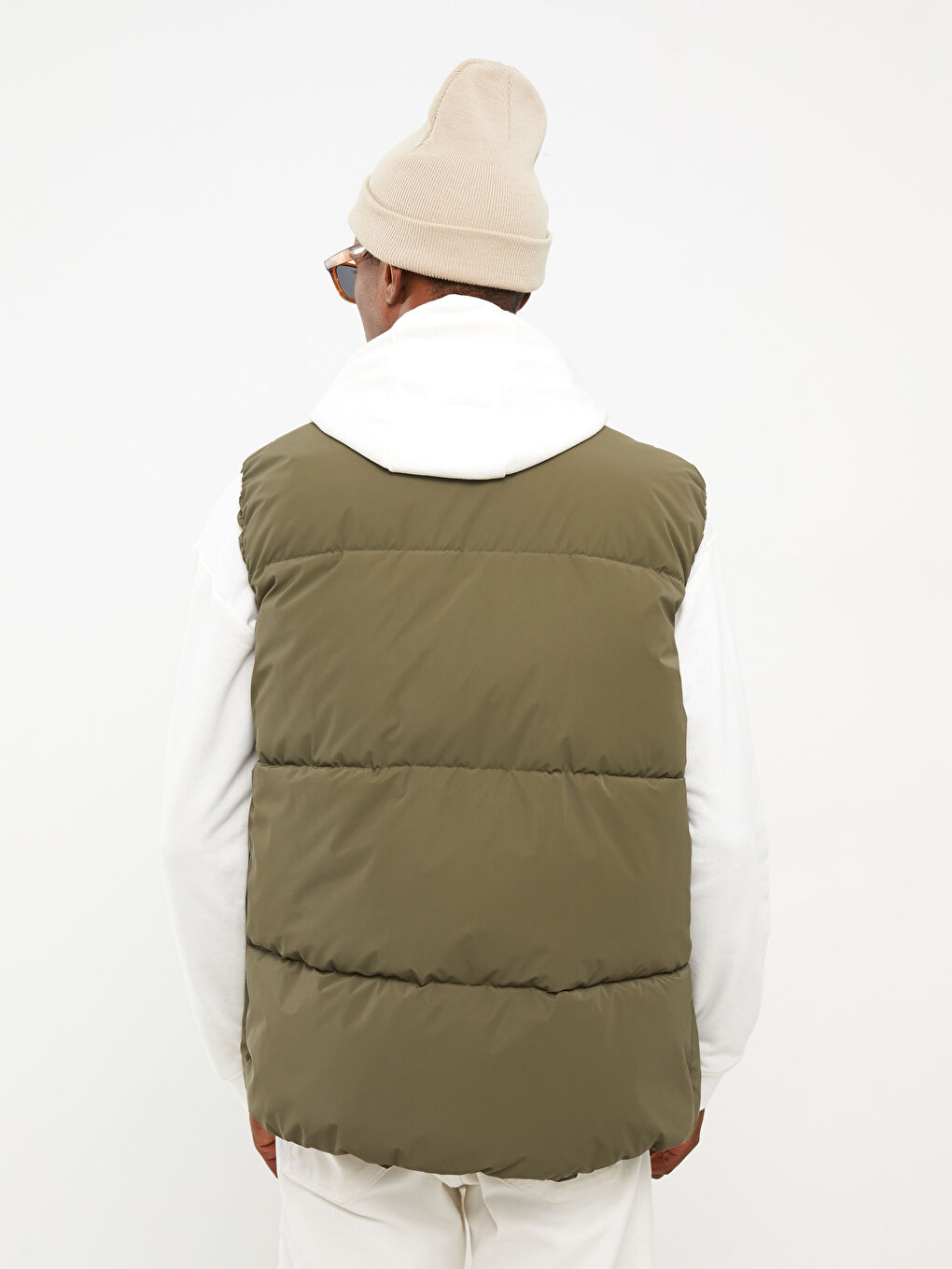 Standard Fit Funnel Neck Men's Waistcoat -W21182Z8-HCZ
