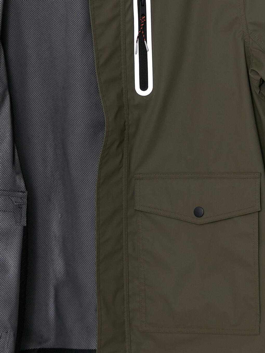 Regular Fit Hooded Men's Faux Leather Coat-7