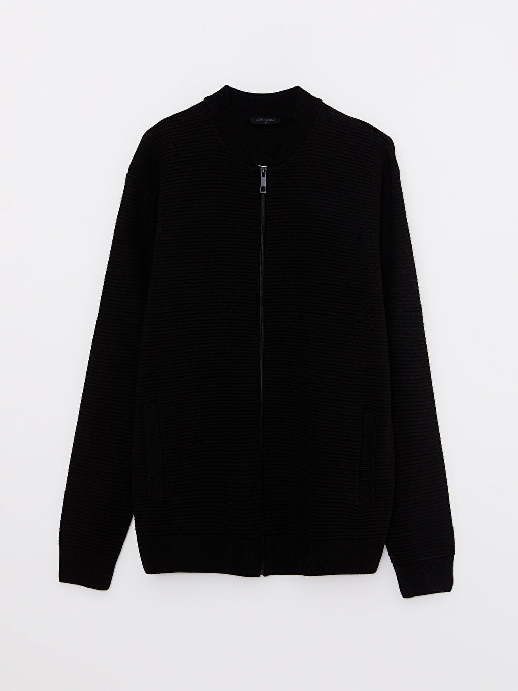 Cardigan pentru Bărbați cu Guler Colegiu, Croială Standard-5