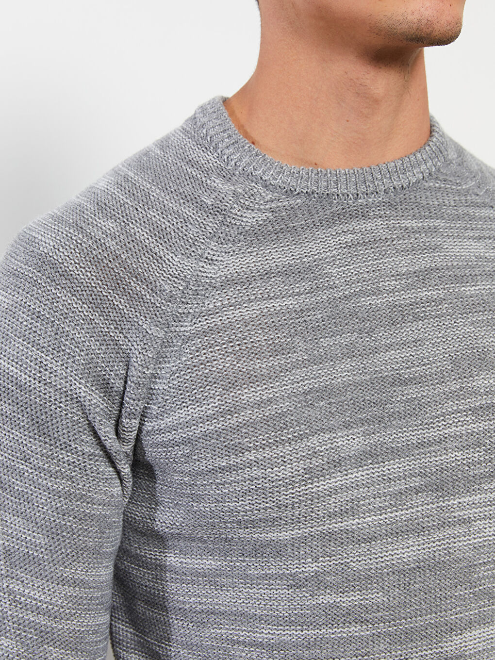 XSIDE Crew Neck Long Sleeve Men's Tricot Sweater -W21207Z8-LAL