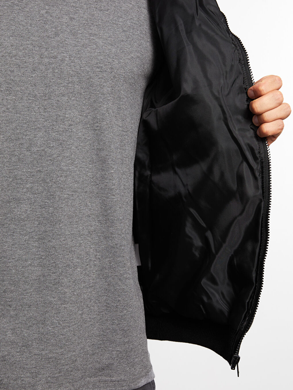 Slim Fit Hooded Men's Knitwear Vest-4