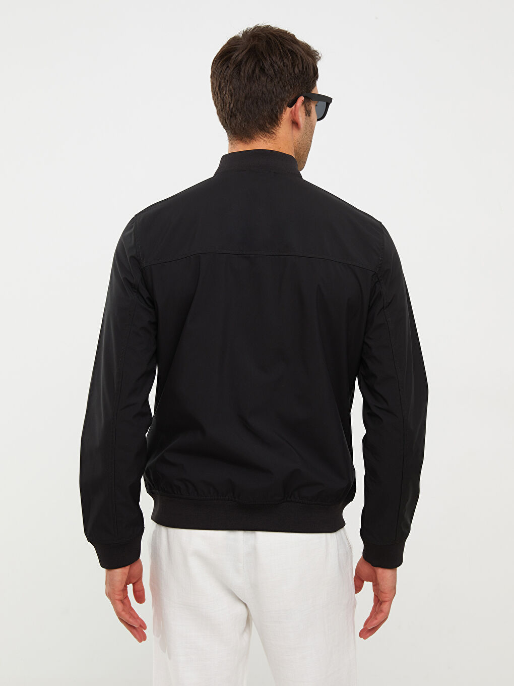 Blouson aviateur à col universitaire pour Hommes, coupe standard-4