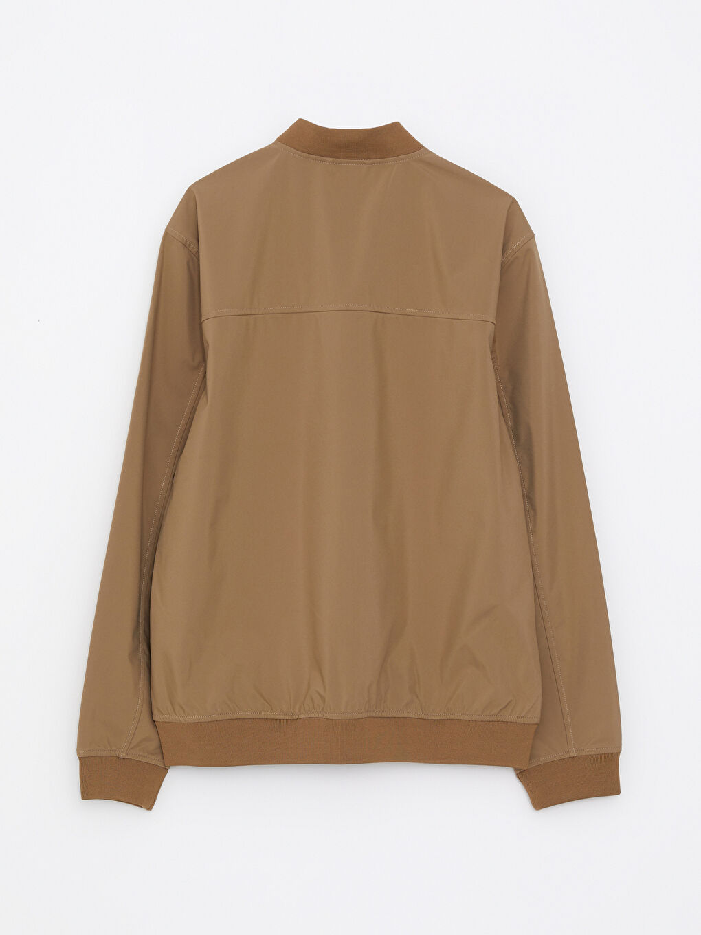 Ерлерге арналған стандартты пішім колледж жағалы бомбер күртке-9