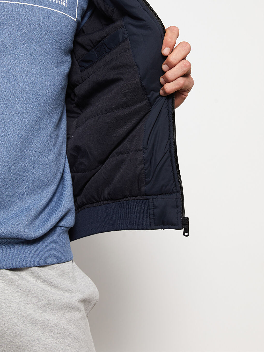 بالطو للرجال بفتحة عادية بكابوش-2