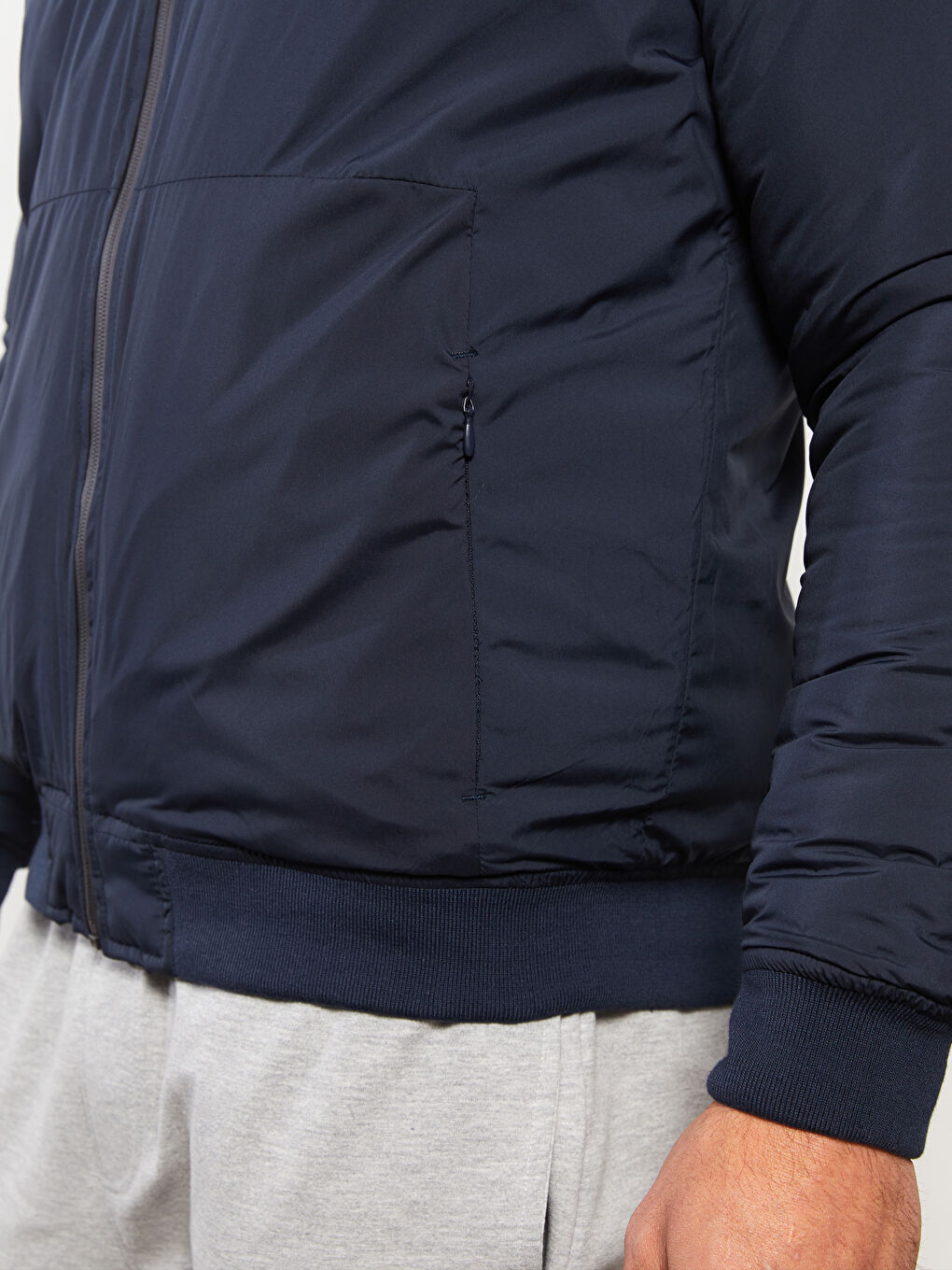 بالطو للرجال بفتحة عادية بكابوش-3