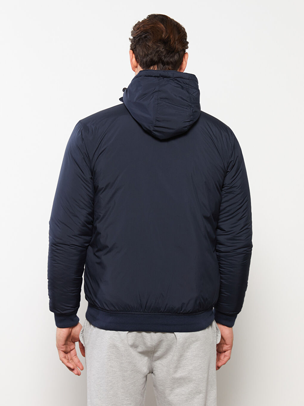 بالطو للرجال بفتحة عادية بكابوش-4