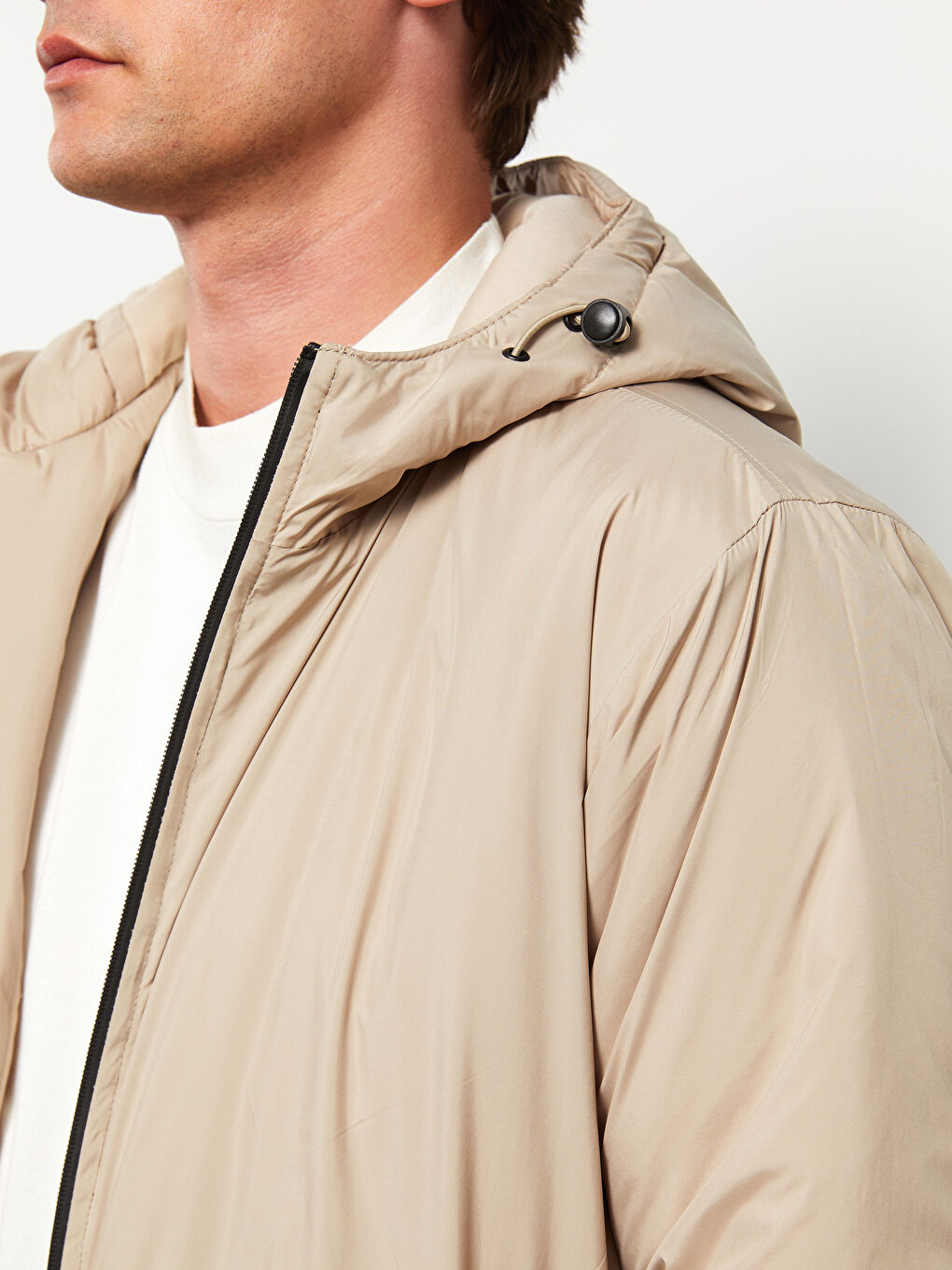 LCWAIKIKI Classic Standard Fit Hooded Men's Coat -W21222Z8-S4M