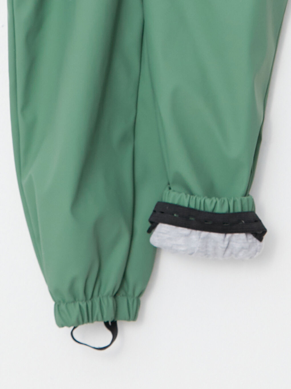 Yeşil Kare Yaka Unisex Bebek Yağmurluk Salopet-4