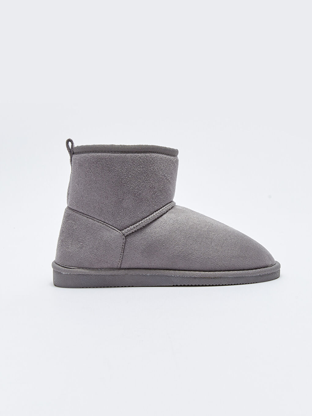 Gri Düz Pelüş Kadın Bot-1
