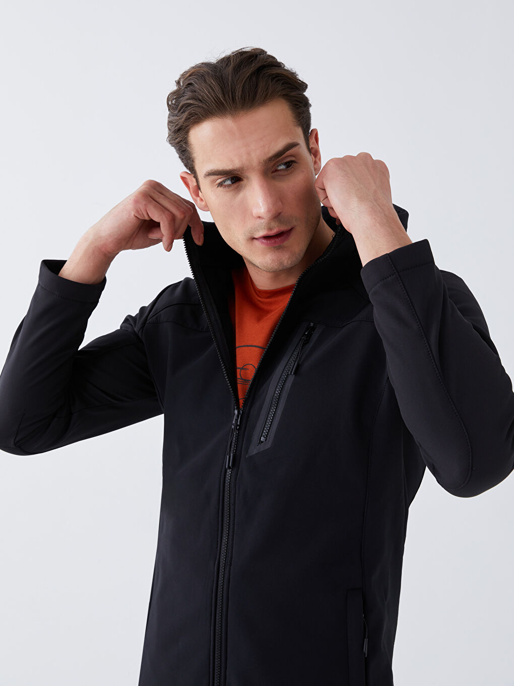 XSIDE ACTIVE Standard Fit Hooded Men's Coat -W21263Z8-CVL