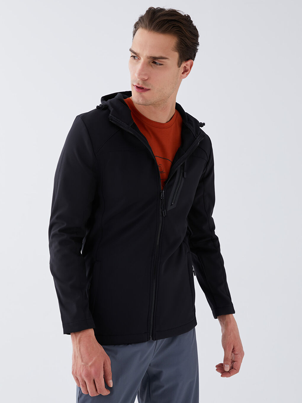 XSIDE ACTIVE Standard Fit Hooded Men's Coat -W21263Z8-CVL