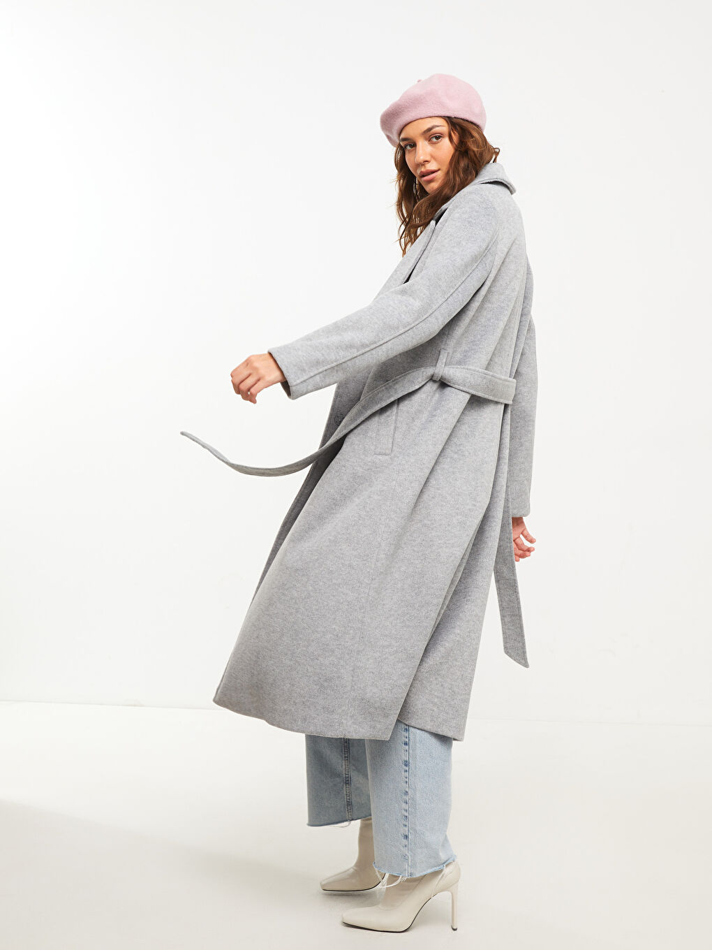 بالطو ياقة الجاكيت للسيدات كاشيه