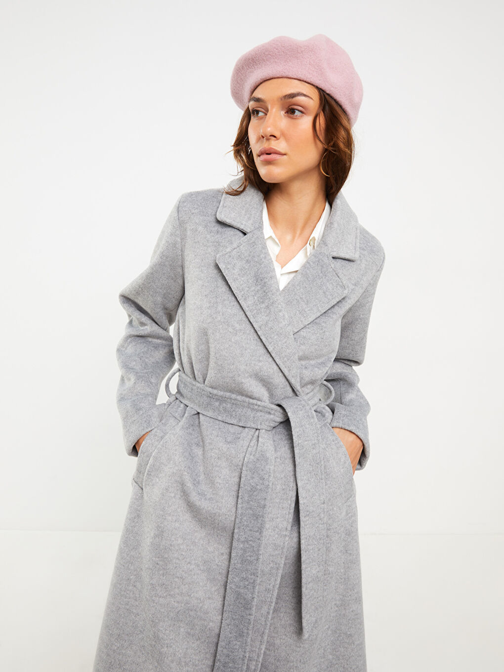 بالطو ياقة الجاكيت للسيدات كاشيه-4