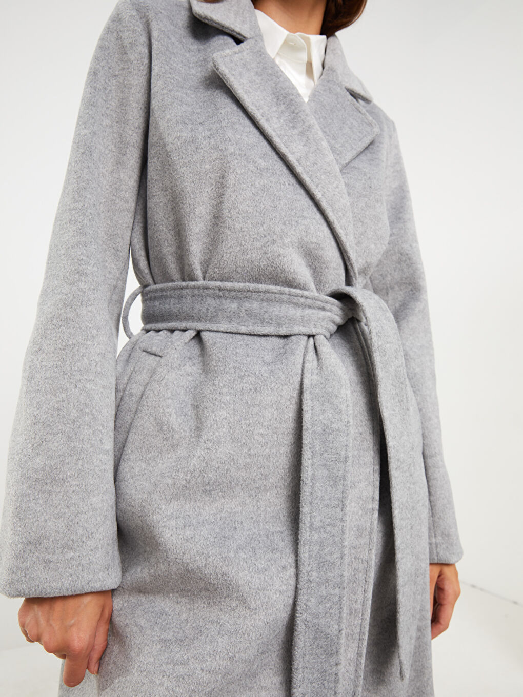 بالطو ياقة الجاكيت للسيدات كاشيه-6