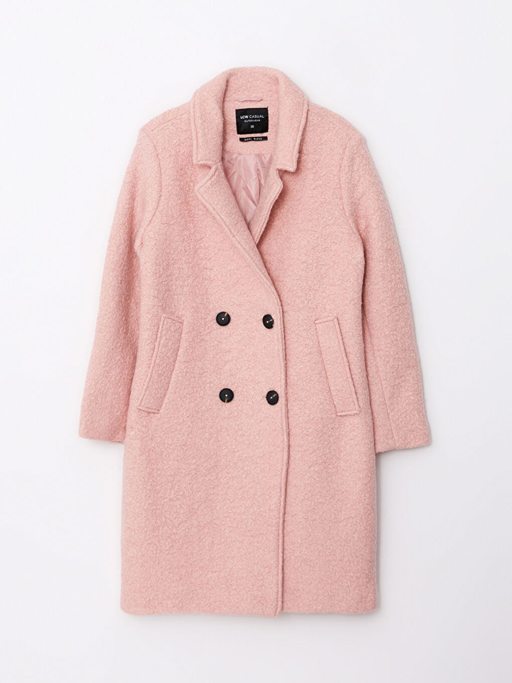 LCW Vision Jacket Collar Women's Cachet Overcoat -W21273Z8-QWN