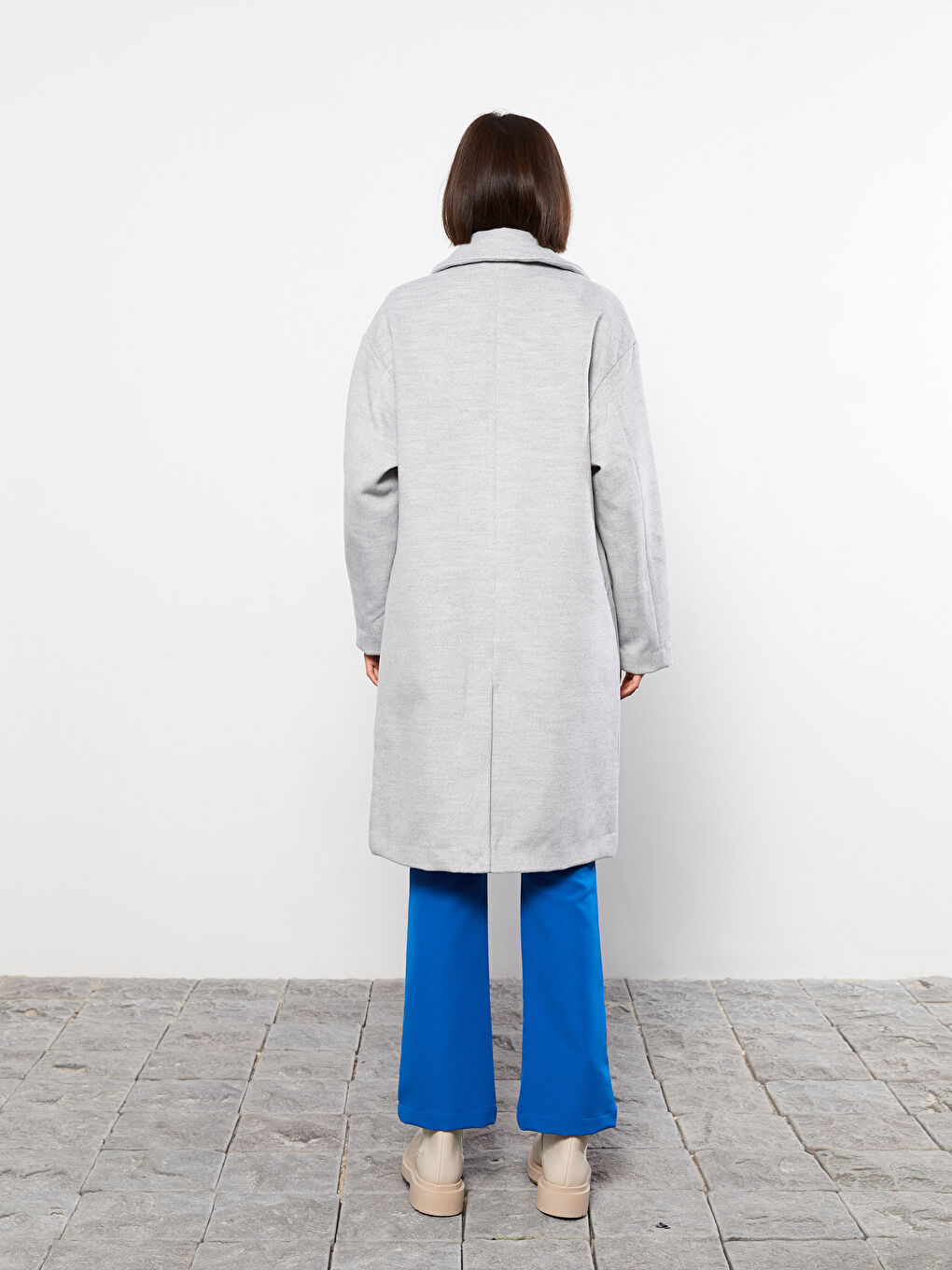 әйелдерге арналған каше жағалы пальто-4