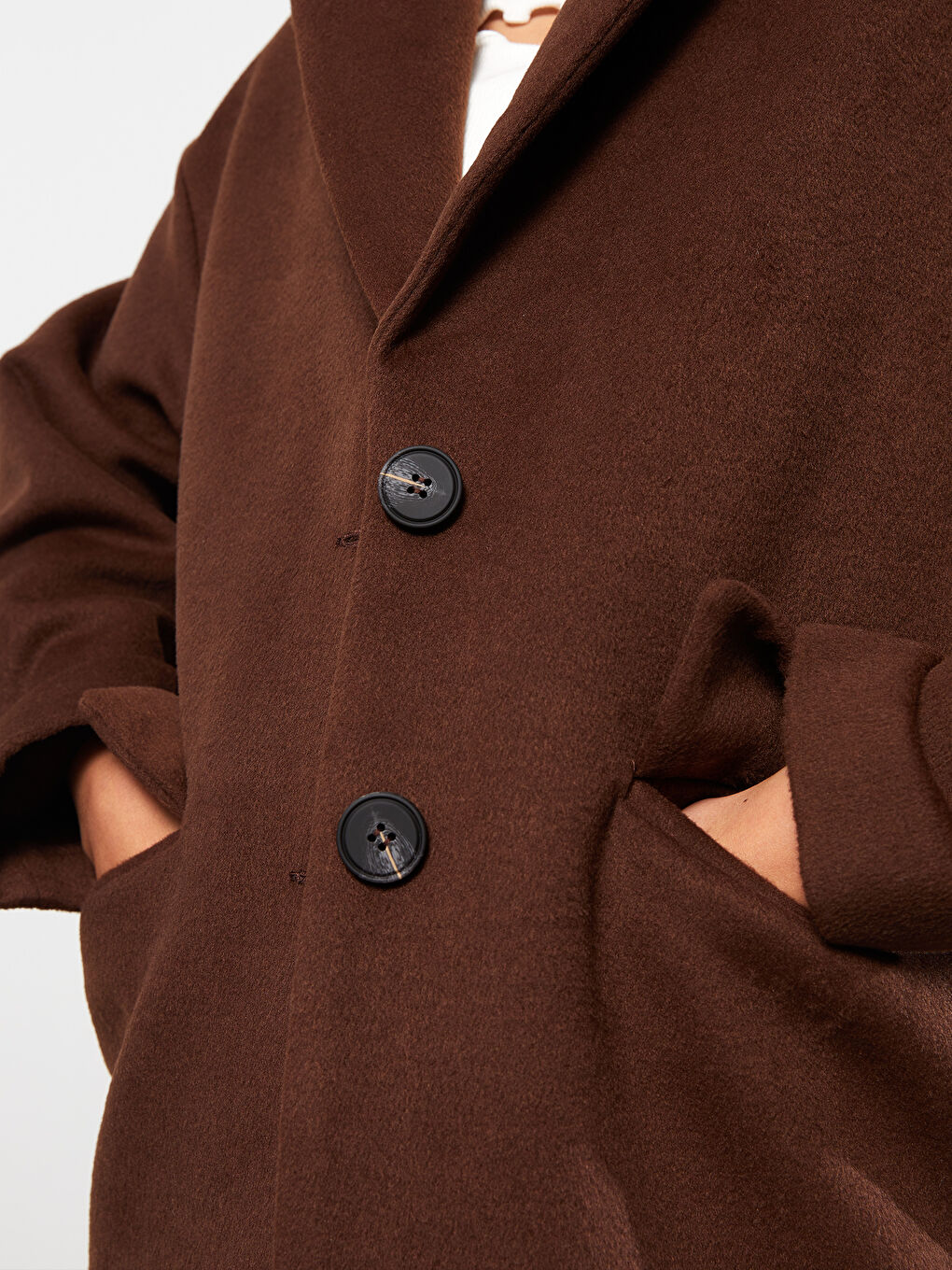 Jacket Collar Women's Cachet Overcoat-2