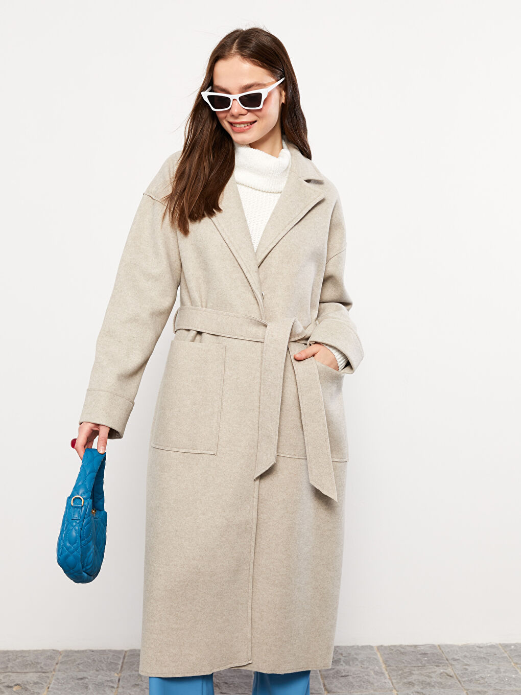 بالطو ياقة الجاكيت للسيدات كاشيه-2