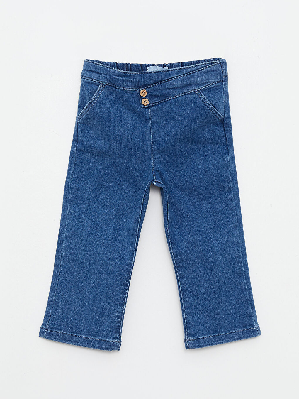 Blugi Basic pentru Bebeluși Fete cu Talie Elastică