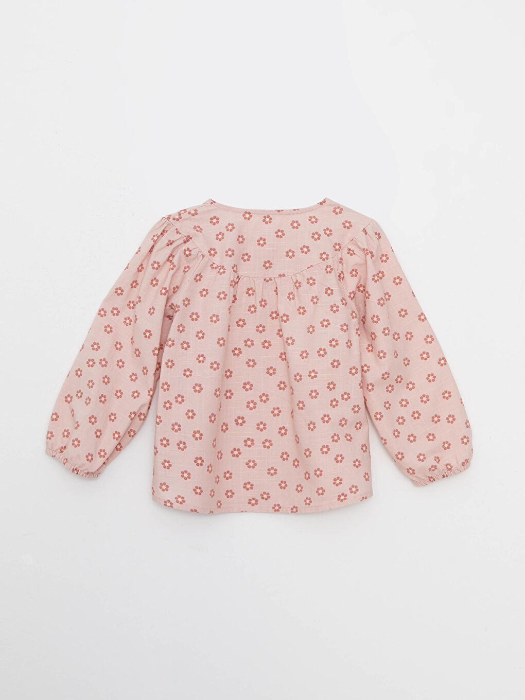 Chemise Bébé Fille à Manches Longues Col Rond Imprimée en Coton-1