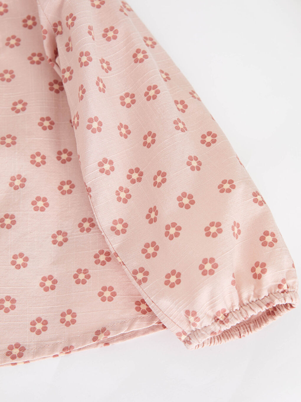 Chemise Bébé Fille à Manches Longues Col Rond Imprimée en Coton-2